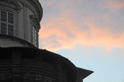Sunset over dome