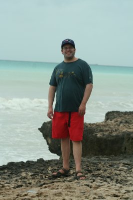 Mike on the Shore of Eagle Beach