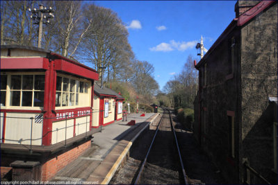14. Damems Station - the smallest in Britain
