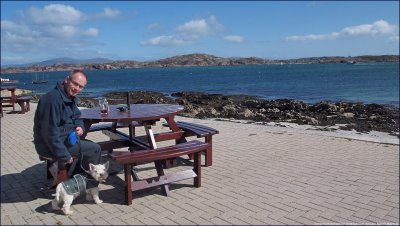 Iona: the view from our lunch table