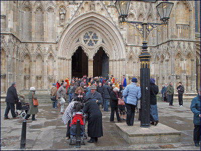 Christmas Day, West Front, York Minster