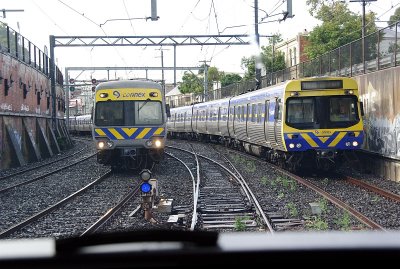 'A' Siding in Rain