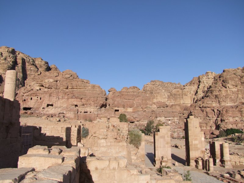Colonnaded Street and The Arched Gate Petra Jordan.jpg