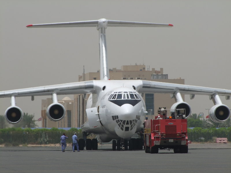 1132 1st July 09 IL76 engine run at Sharjah Airport