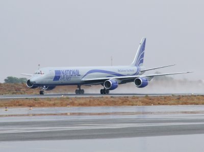 1341 17th December 08 National DC8 departing Sharjah Airport.jpg