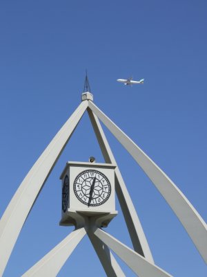 Aeroplane over The Clocktower Dubai.JPG