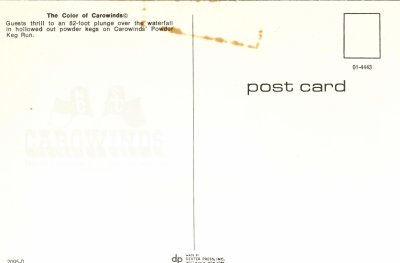 Carowinds postcard powderkeg flume  Back.jpg