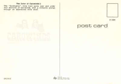 Carowinds postcard goldrusher  back.jpg