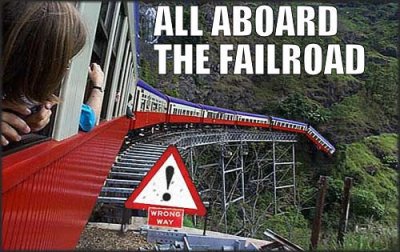 All aboard fail train