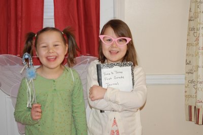 Rory was Fern the Green Fairy and Reagan was Junie B Jones