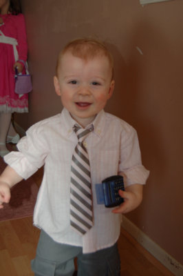My little CPA has his calculator ready for the 15th