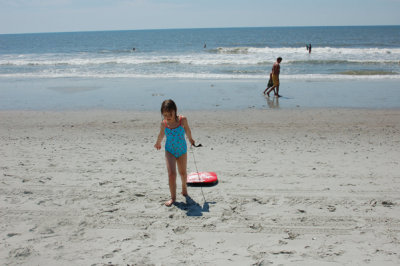 Reagan loved her boogie board