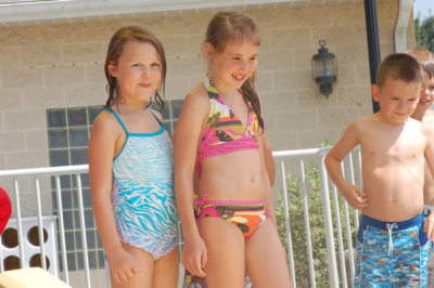 Reagan at the water park