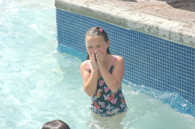 Rory at the water park