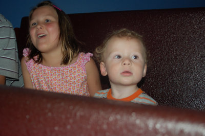 Rory and Liam on the Chocolate Factory Tour
