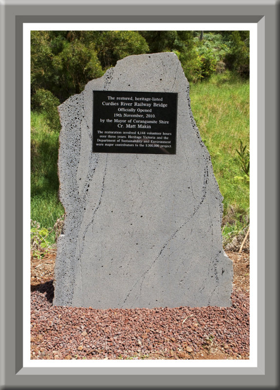 Official Opening Trestle Bridge Timboon