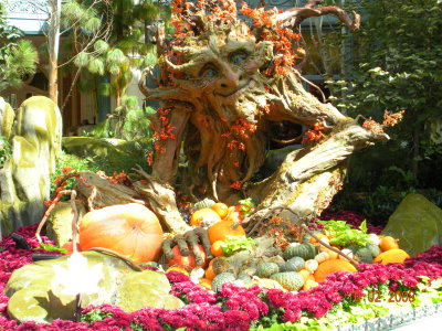 Bellagios fall atrium display