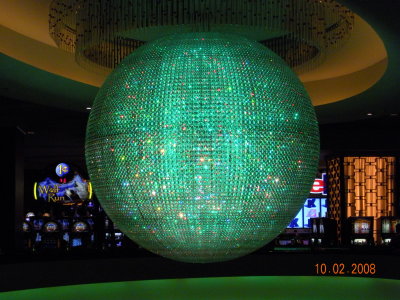 Light ball at Planet Hollywood