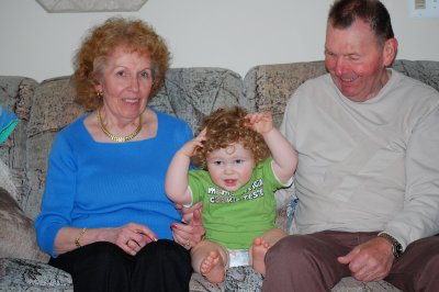 Nathan with Great Grandma Pat and Great Grandpa Dale