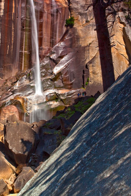 Vernal Falls with Hikers
