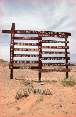 a LOT of churches in page az.
