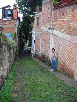 Barb - Steep Street!  San Miguel de Allende