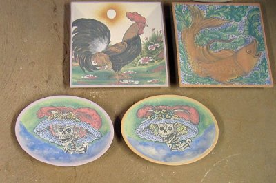 Products Ready to be Fired at Santa Rosa Majolica Pottery Factory