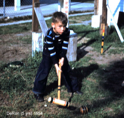 Going to play golf some day.  1954 (5 yrs)
