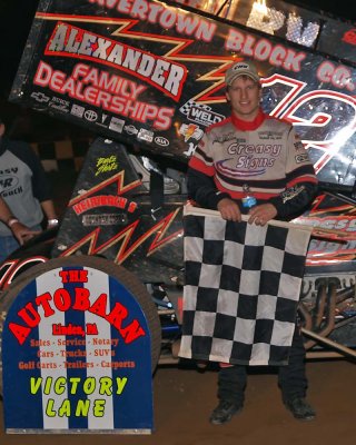 Sprint winner Blane Heimbach