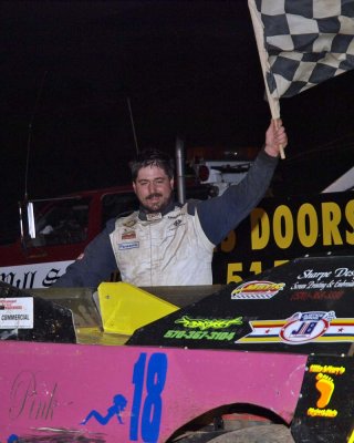 Late model winner Harry Miller