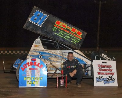 Sprint winner Craig Folmar