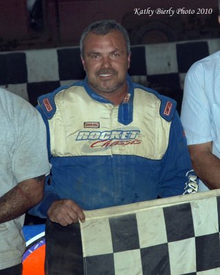 Late model winner Bobby Stokes