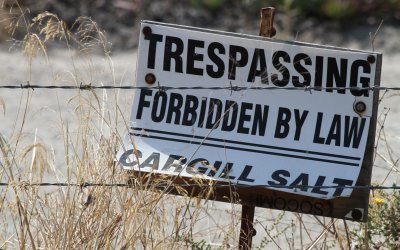 Trespassing Forbidden By Law