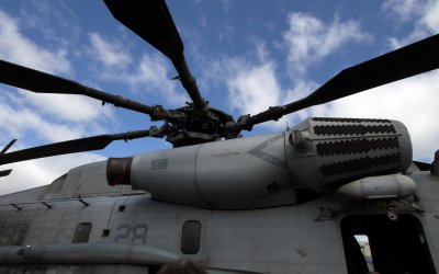 CH 53D Engine and Rotor