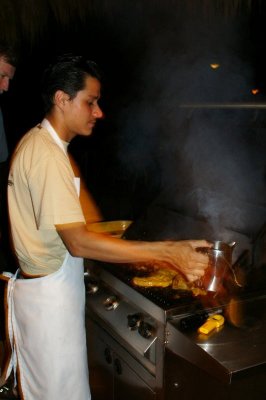 Giovanny Barbecuing at the Rafiki Lodge