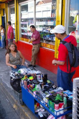 Lady Tica Street Vendor in Alejuela, Costa Rica