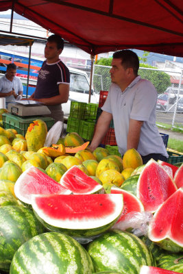 Selling Watermelons and Papayas
