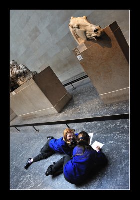 Studying Parthenon Sculptures (EPO_7197)