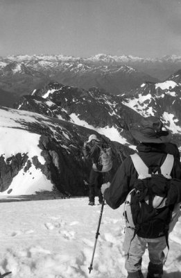 redescente vers le col de Faustin