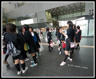 A Group of School Girls