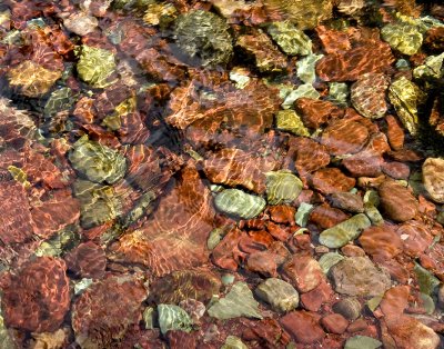 Pebbles in creek