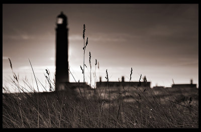 Barns Ness lighthouse - Saviour in Silhuette