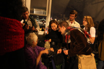 Patricia, Kyunghee & Bob Black talk