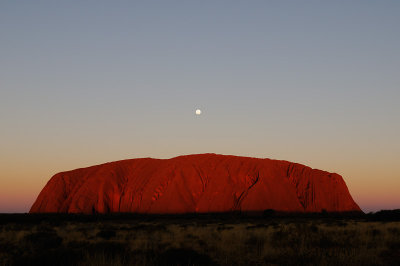 Moonrise over Uluru (Ayers Rock)