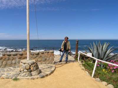 at  Neruda's tomb