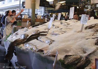 Tossing the Fish in Pike Place Market