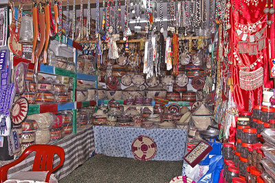 Shop Selling Handmade Baskets in Abha Suq