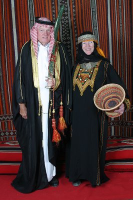 Bill and Nancy Crays in Wedding Clothes Worn in Asir