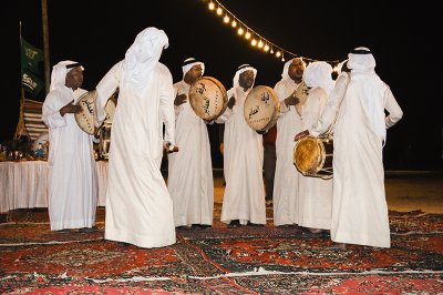 Dancers at Desert Dinner, Dhahran