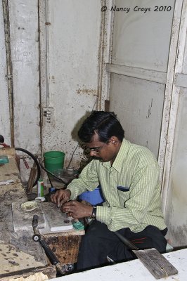 Goldsmith Working in Gold Suq in Hofuf